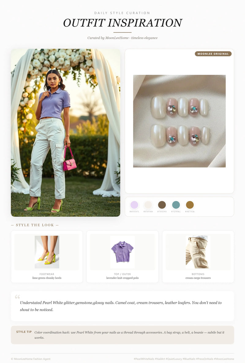 Gemstone Glow Nails + Wedding Outfit Ideas | MOONLEE Style