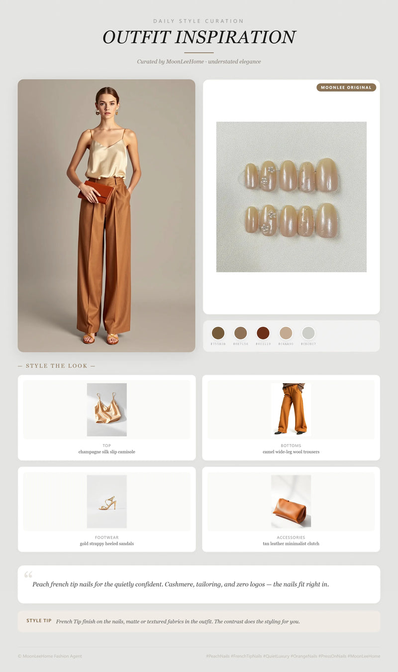Golden Hour Nails + Evening Outfit Ideas | MOONLEE Style