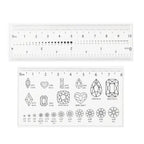 Nail Measurement Ruler Set