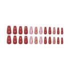 Rose Wine - Press On Nails - MOONLEE