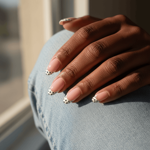 Cookies and Cream - Press On Nails - MOONLEE