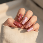 Rose Wine - Press On Nails - MOONLEE
