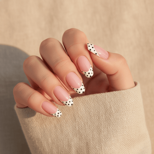 Cookies and Cream - Press On Nails - MOONLEE
