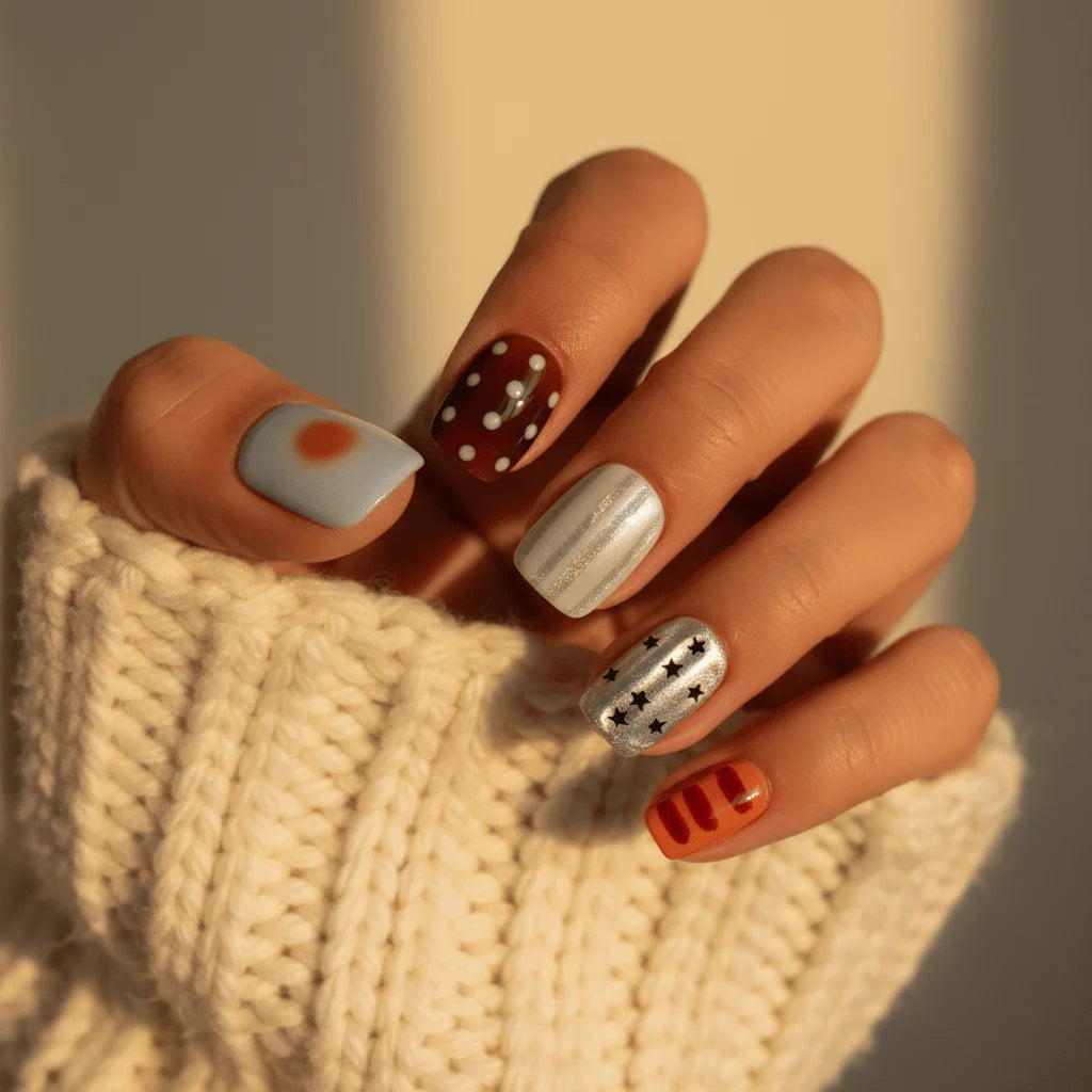 Rainbow Candy - Press On Nails - MOONLEE