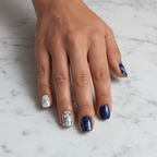 Blue Sugar Macaron - Press On Nails - MOONLEE