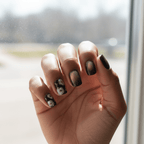 Mocha Cream Blossom - Press On Nails - MOONLEE