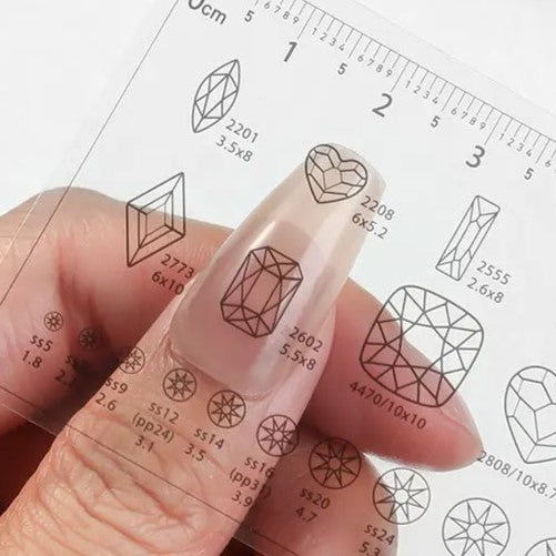 Nail Measurement Ruler Set