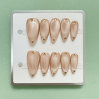 Golden Praline - Press On Nails - MOONLEE