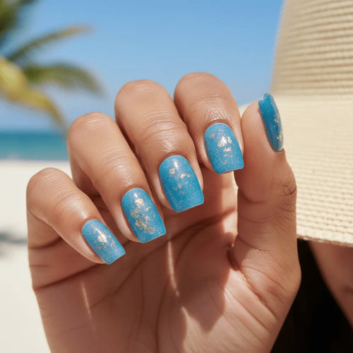 Blue Sorbet - Press On Nails - MOONLEE