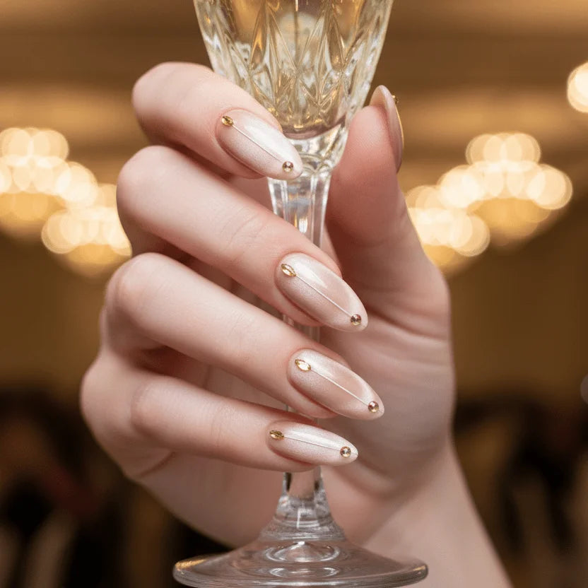Golden Praline - Press On Nails - MOONLEE