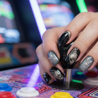 Static Grape Y2K Arcade Press-On Nails - MOONLEE